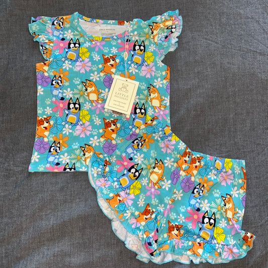 Happy Hounds Flutter Sleeve and Shorts Set