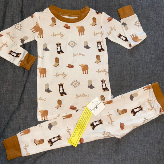 Bedtime Buckaroo Long Sleeve Set
