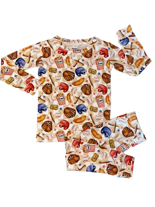 Take Me Out to the Ball Game Long Sleeve Set