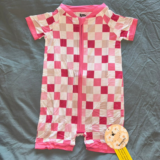 Dreamy Pink Checkers Shorty