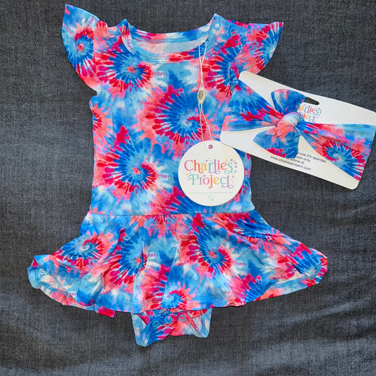Freedom & Peace Bodysuit Twirl Dress