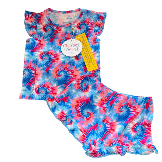 Freedom & Peace Flutter Sleeve and Shorts Set