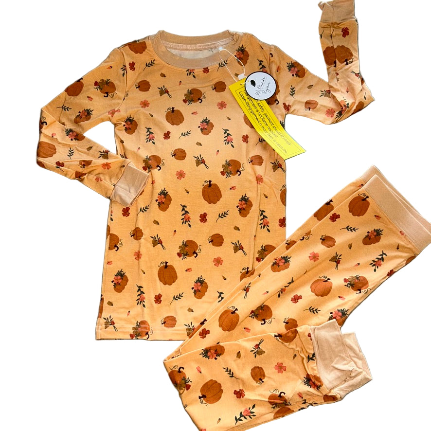 Floral Pumpkins Long Sleeve Set