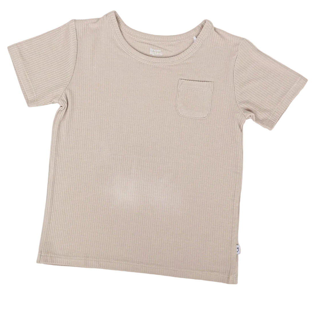 Totally Tan Ribbed Pocket Tee