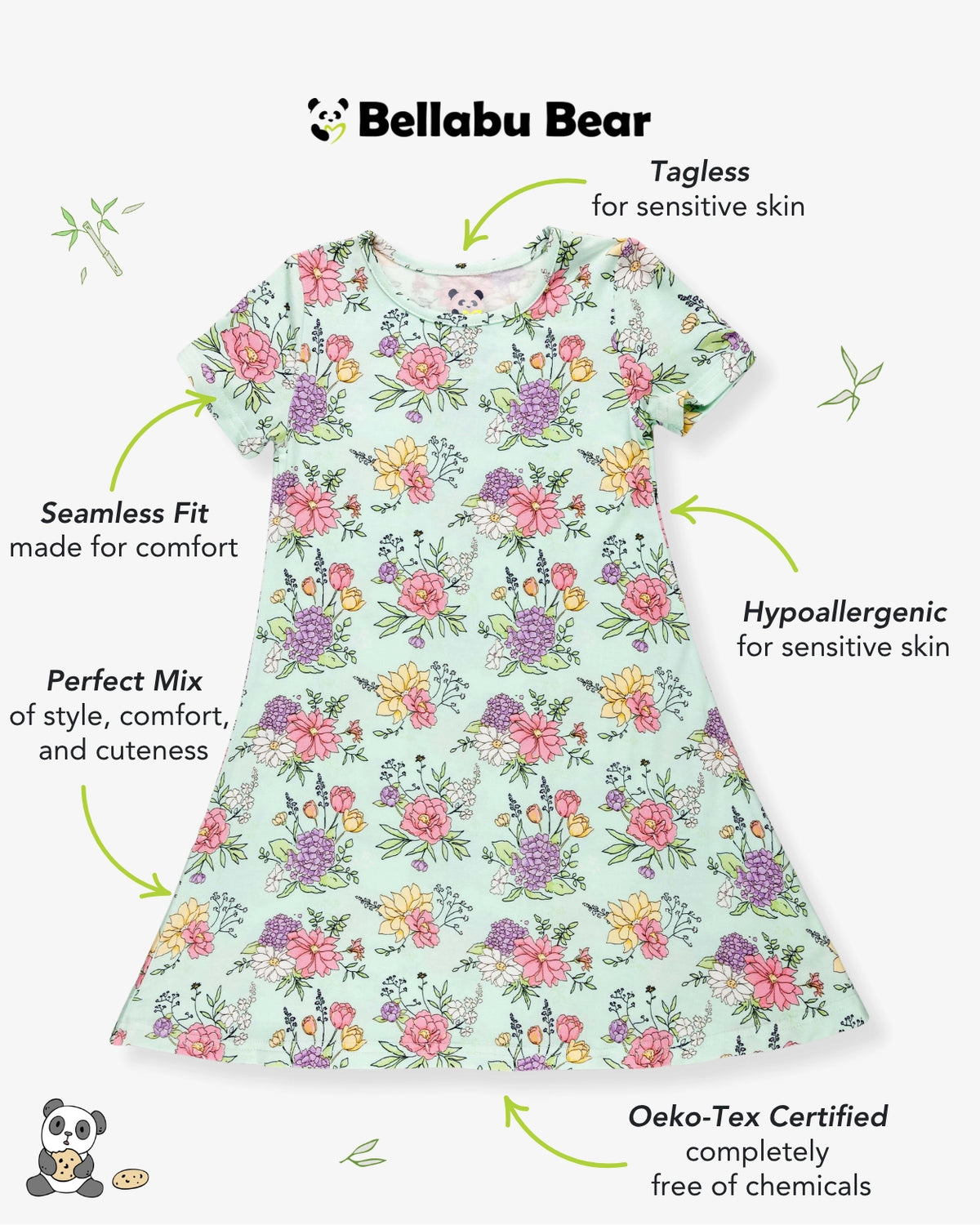 Petals & Posies Short Sleeve Dress