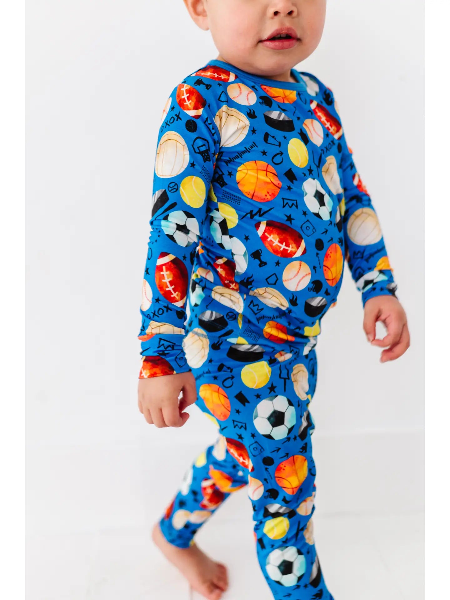 Blue Sports Long Sleeve Set