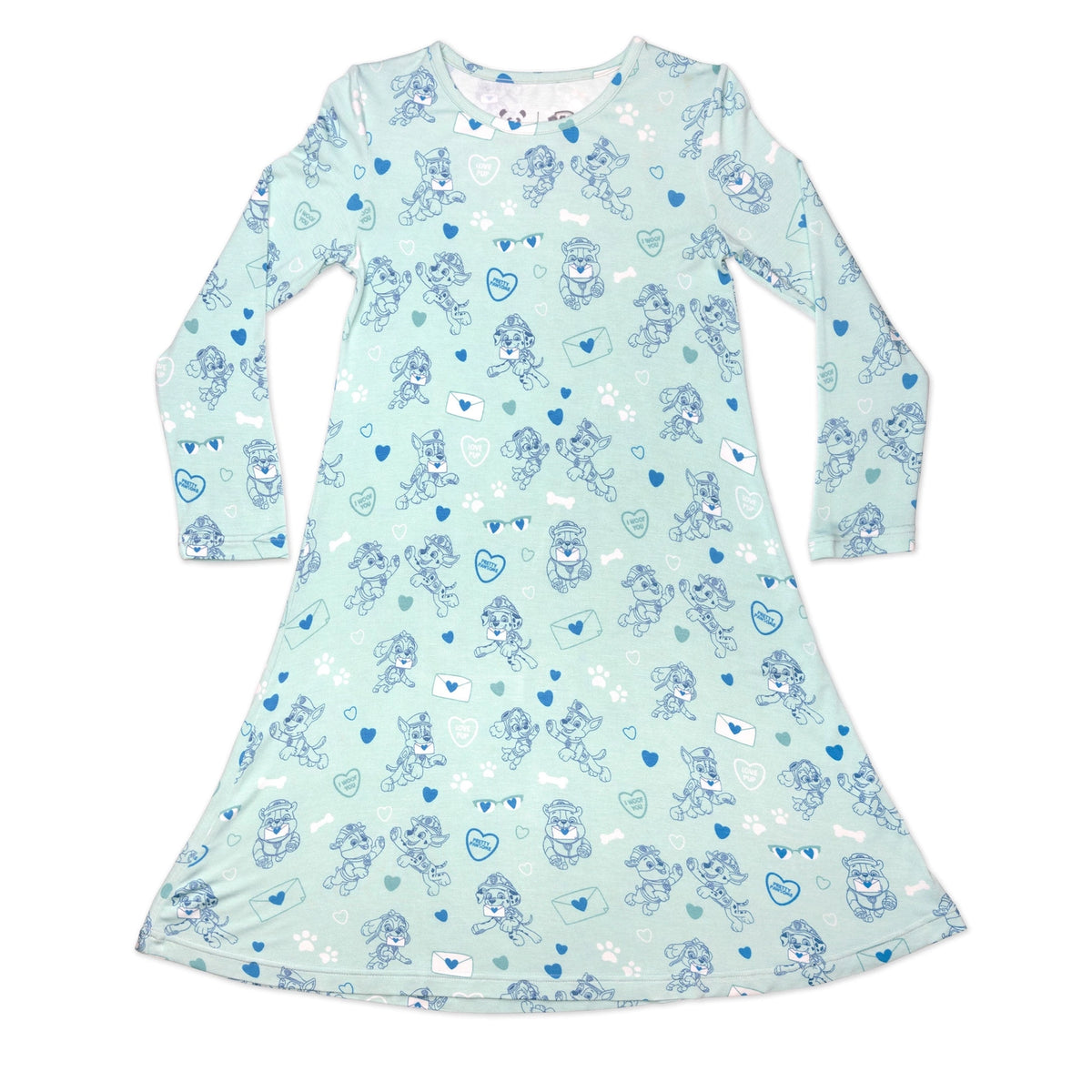 Paw Patrol: Love Paws Blue Long Sleeve Dress