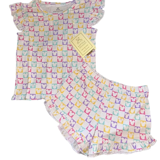 Pastel Ears Flutter Sleeve and Shorts Set
