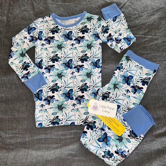 Azure Petals Long Sleeve Set
