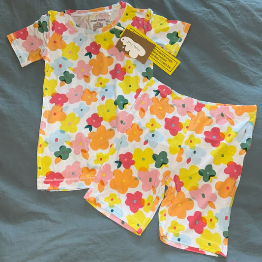 Paper Floral Shorts Set