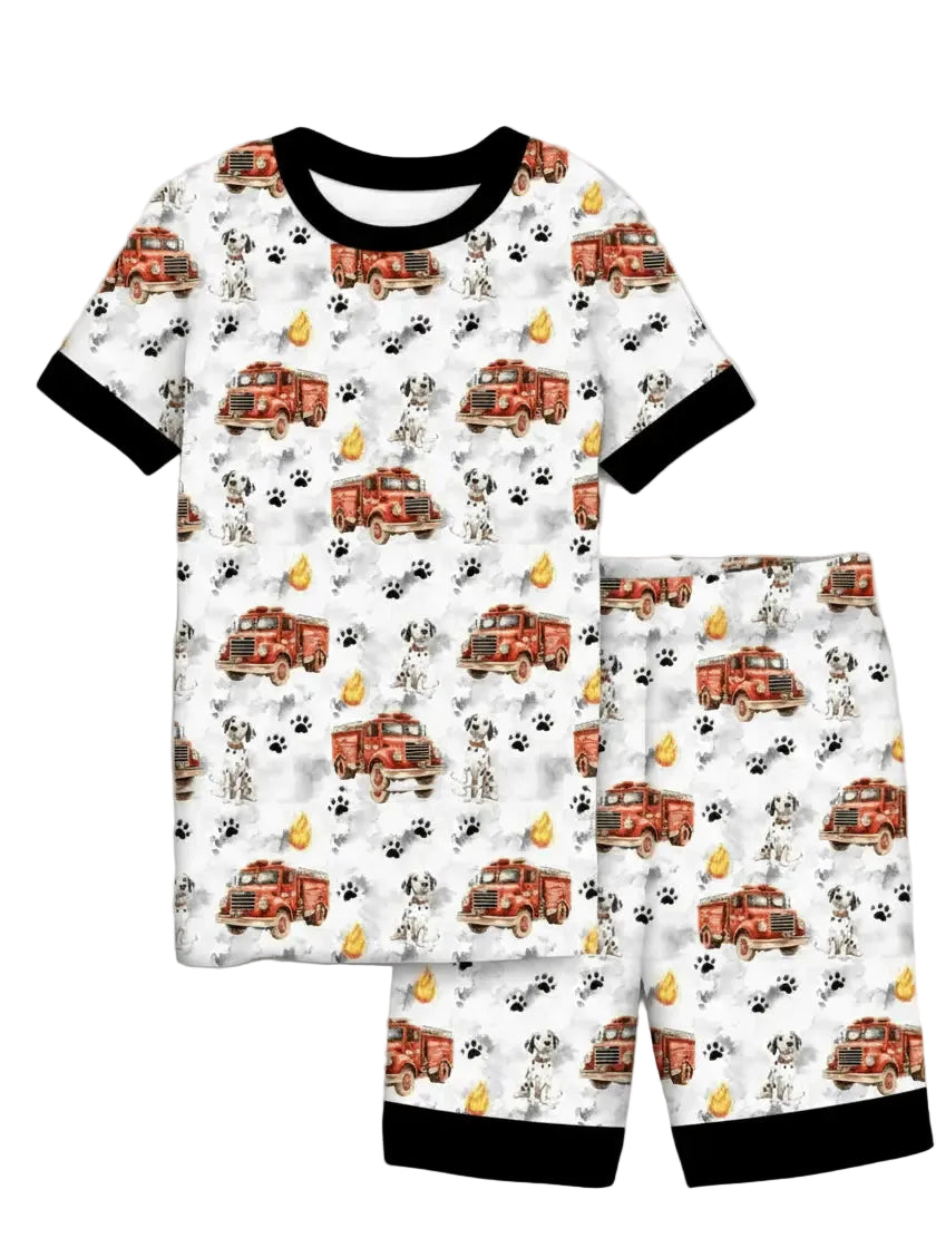 Fire Pup Shorts Set