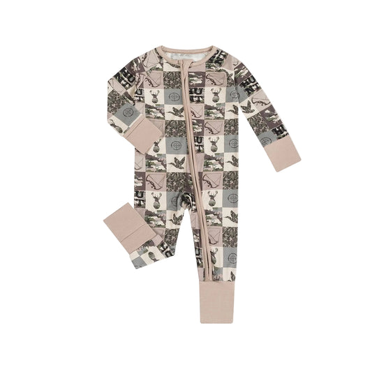 Animal Camouflage Checkerboard Convertible Zippy