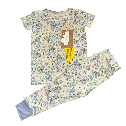 Baby Veronical Floral Short Sleeve Set