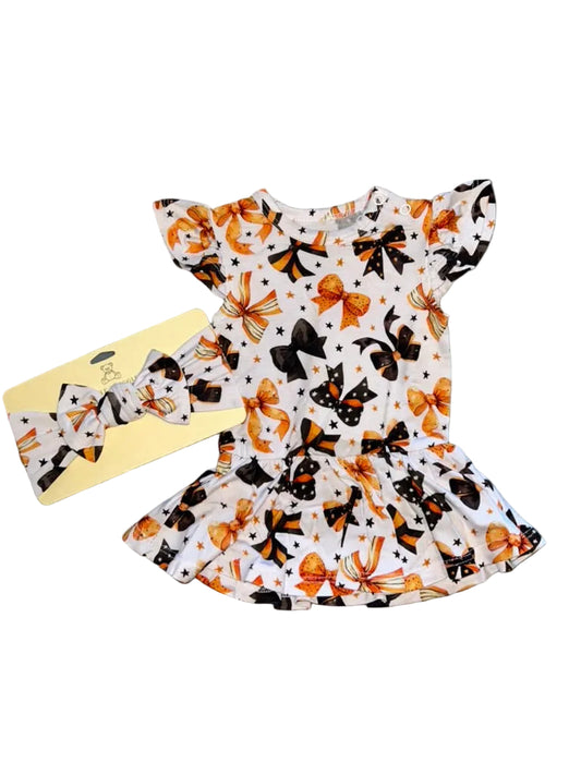 Boo's & Bows Bodysuit Twirl Dress