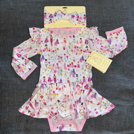 Sugar Plum Fairy Bodysuit Twirl Dress