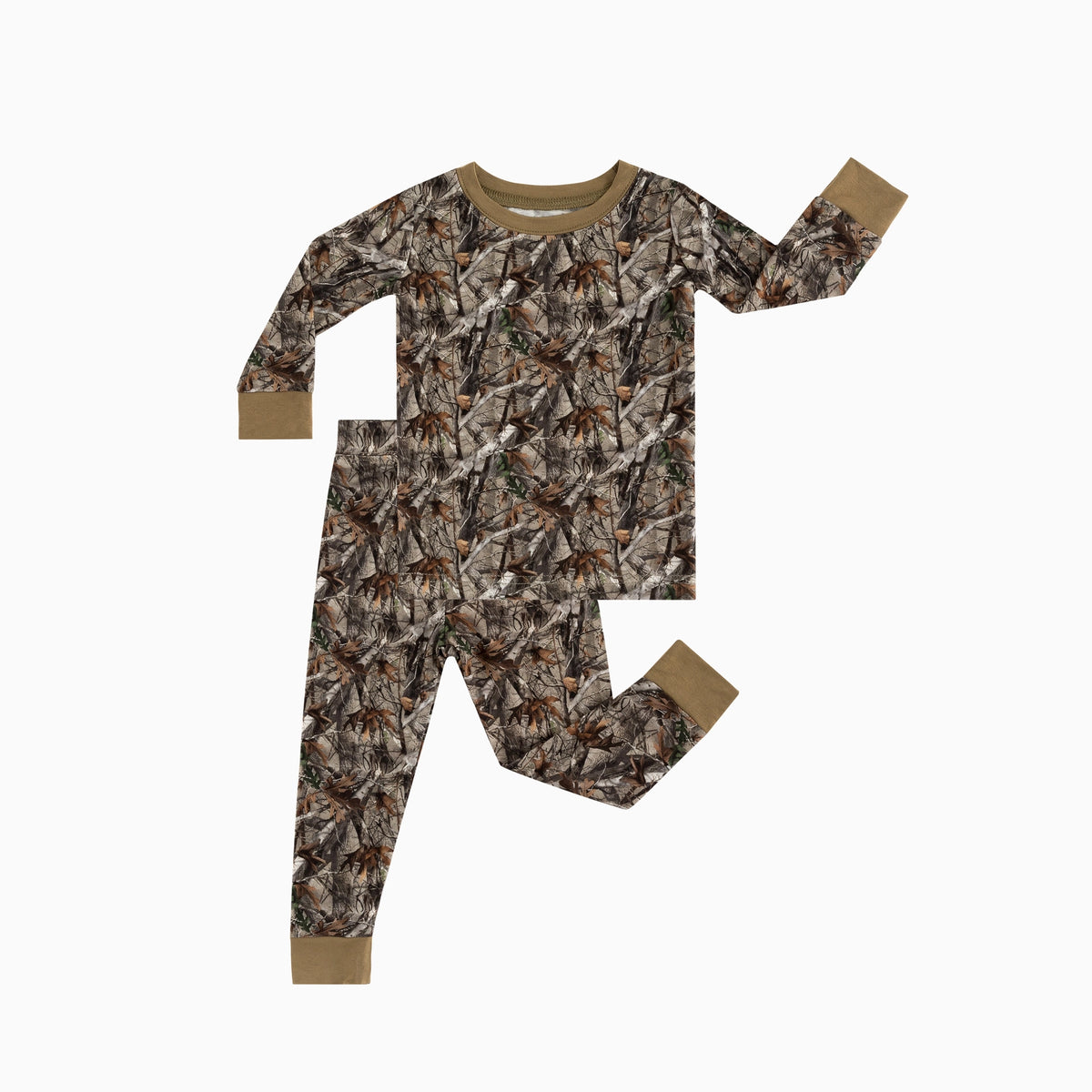 Retro Leaves Long Sleeve Set