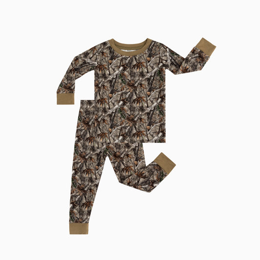 Retro Leaves Long Sleeve Set