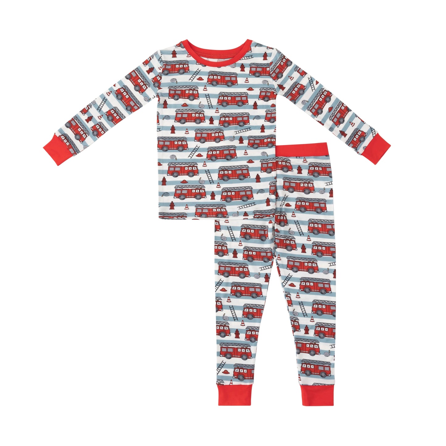 Fire Truck Squad Long Sleeve Set
