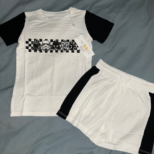 Black Daywear Shorts Set