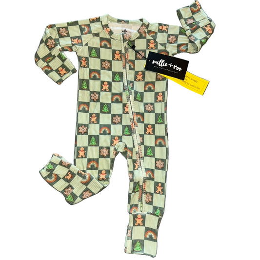 Christmas Check Ribbed Convertible Zippy