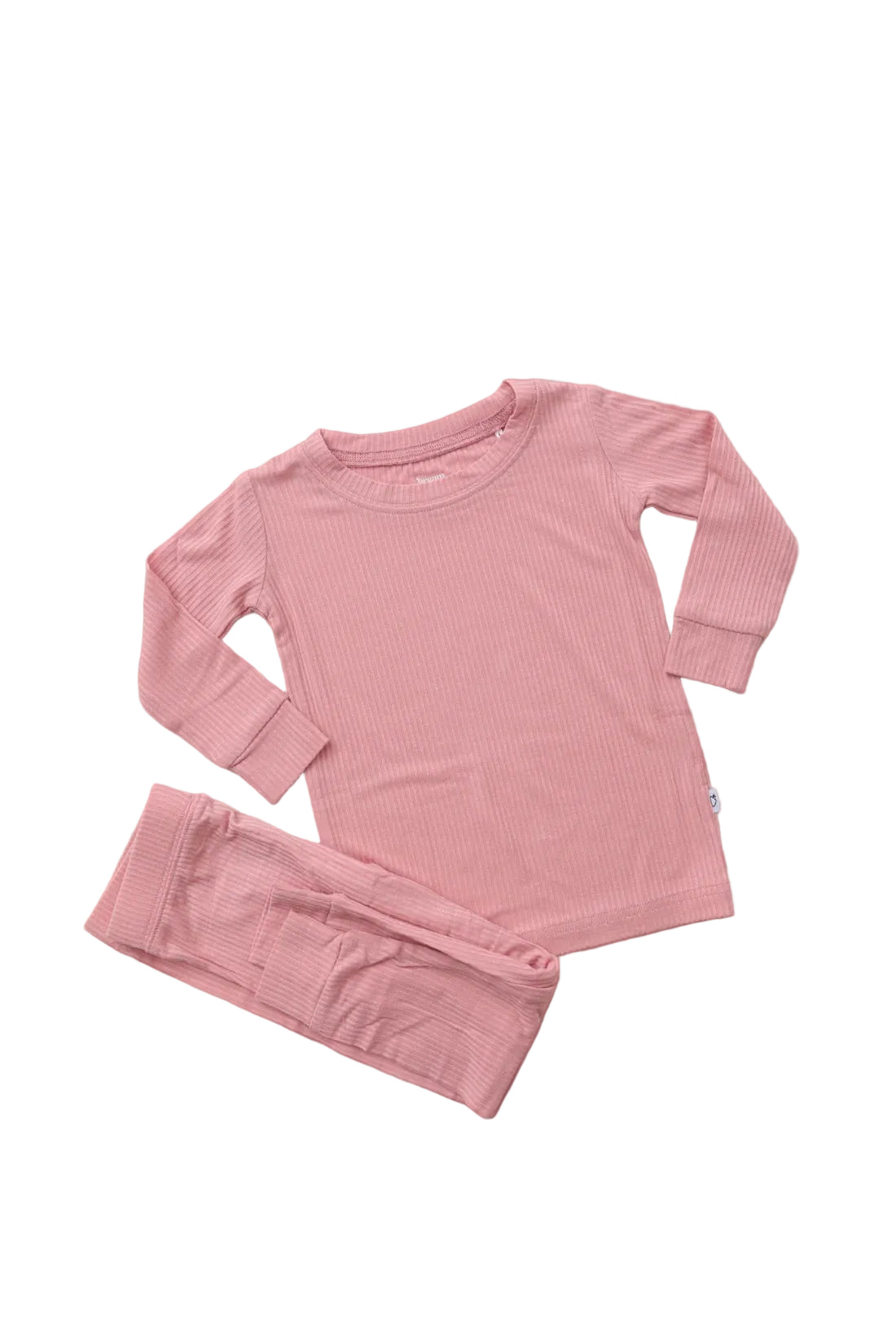 Mauve Ribbed Long Sleeve Set