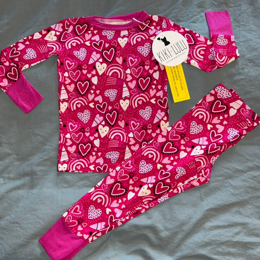I Pink I Love You Long Sleeve Set