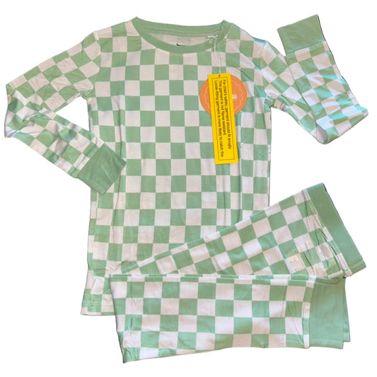 Mint Checkers Long Sleeve Set