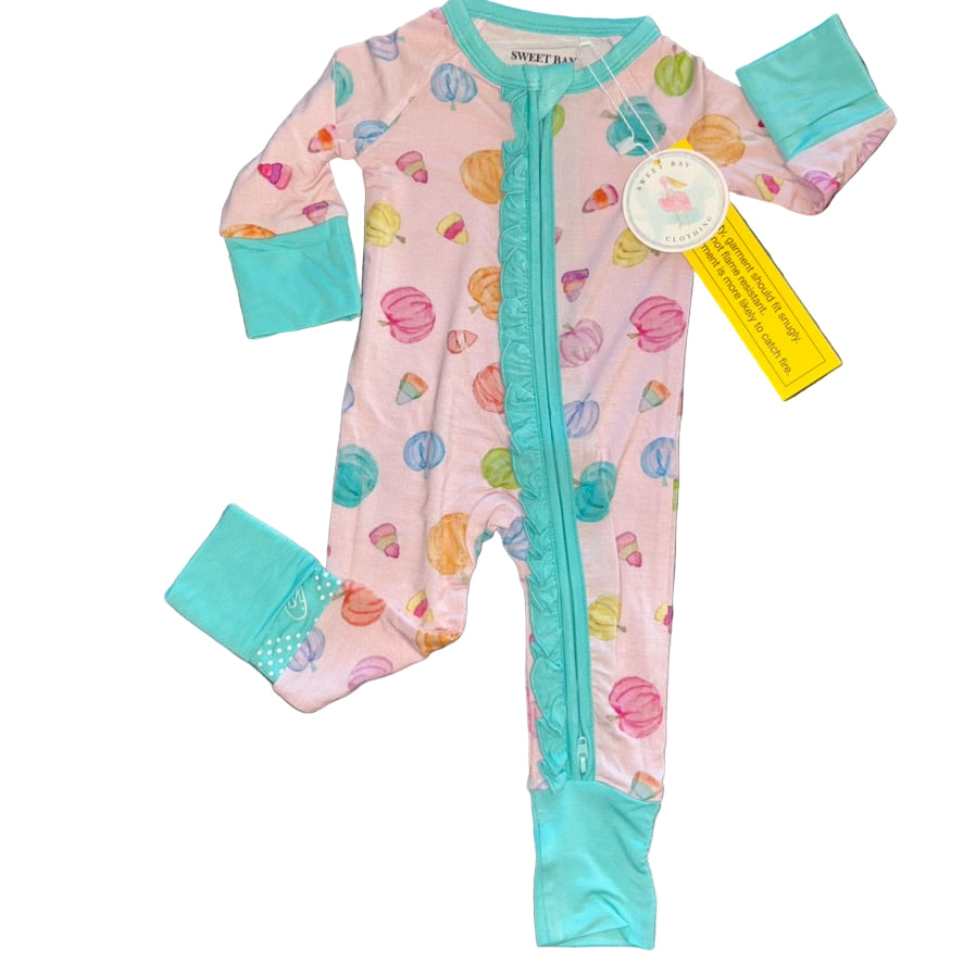 Pink Pumpkin Ruffled Convertible Zippy