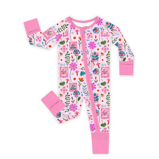 Watercolor Floral Gallery Convertible Zippy