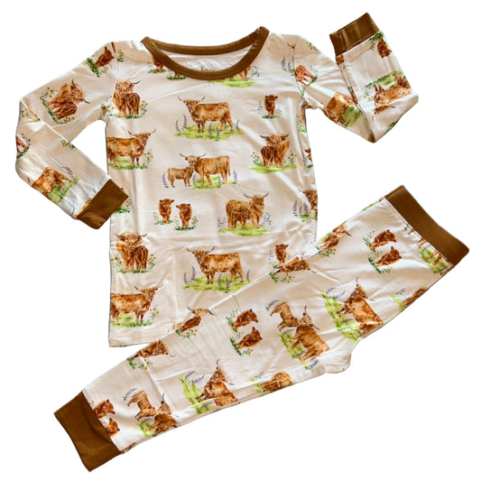 Cozy Cattle Long Sleeve Set