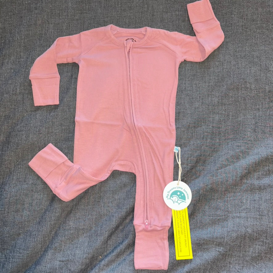 Cotton Candy (Pink) Ribbed Convertible Zippy