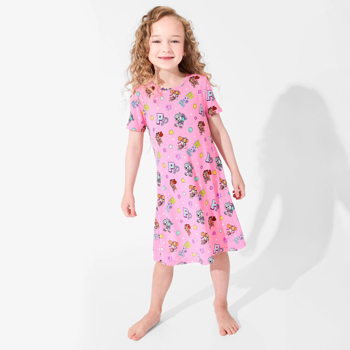 Paw Patrol: Varsity Pink Short Sleeve Dress