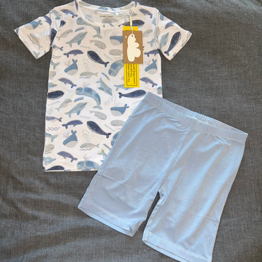 Blue Whales Shorts Set