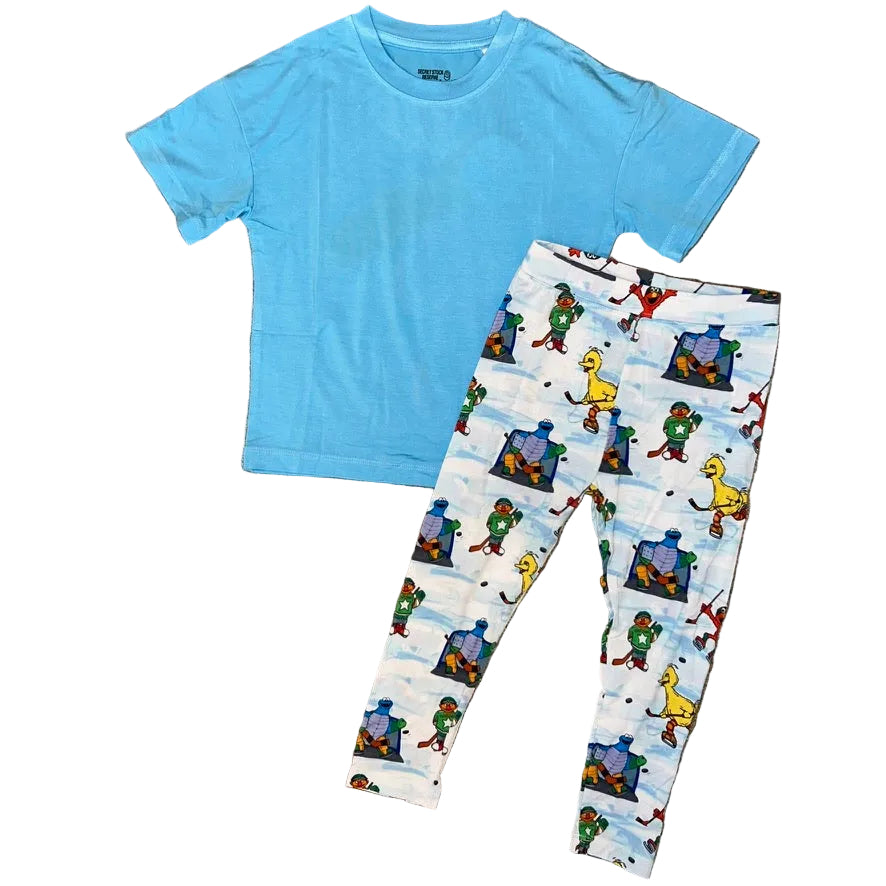 Hockey Street Oversized Tee and Leggings Set