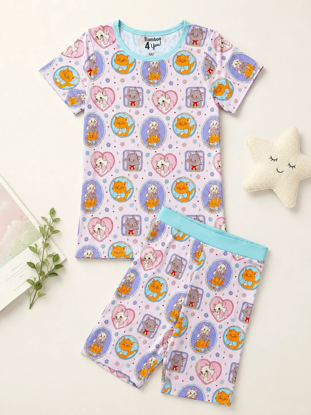 Feline Fancy Shorts Set