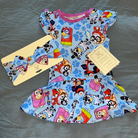 Grannies Bodysuit Twirl Dress