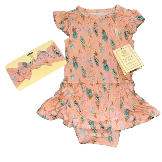 Fancy Feathers Bodysuit Twirl Dress