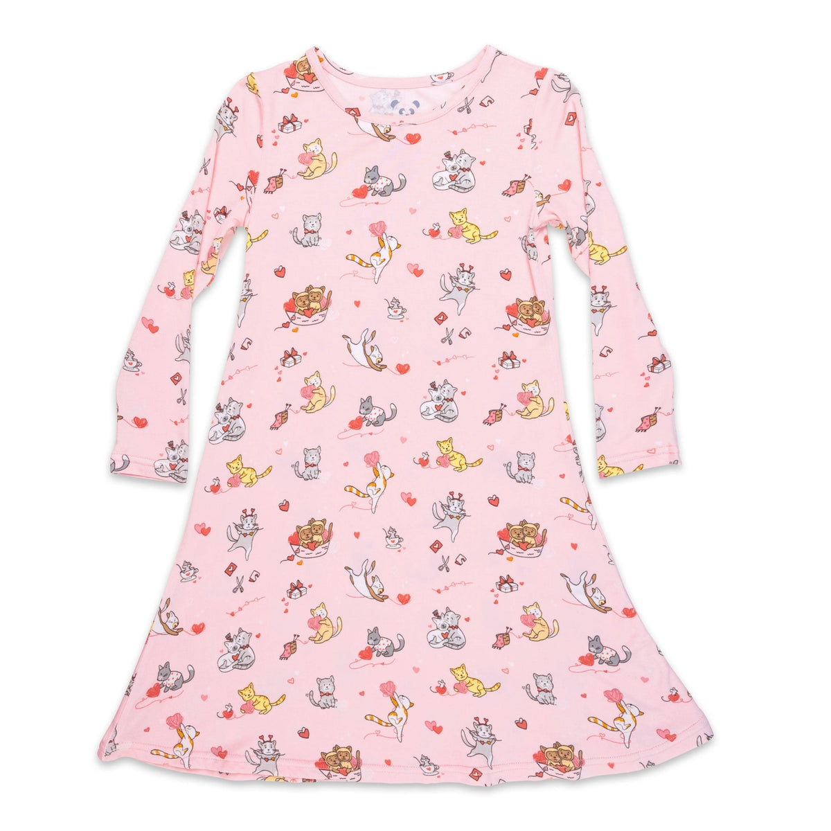 Love Kittens Long Sleeve Dress