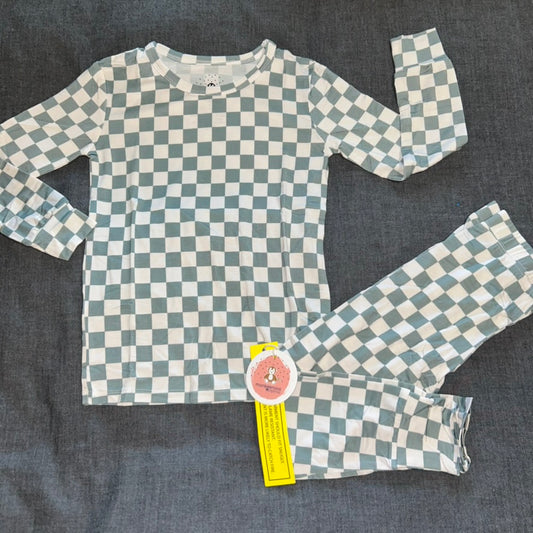 Teal Checks Long Sleeve Set