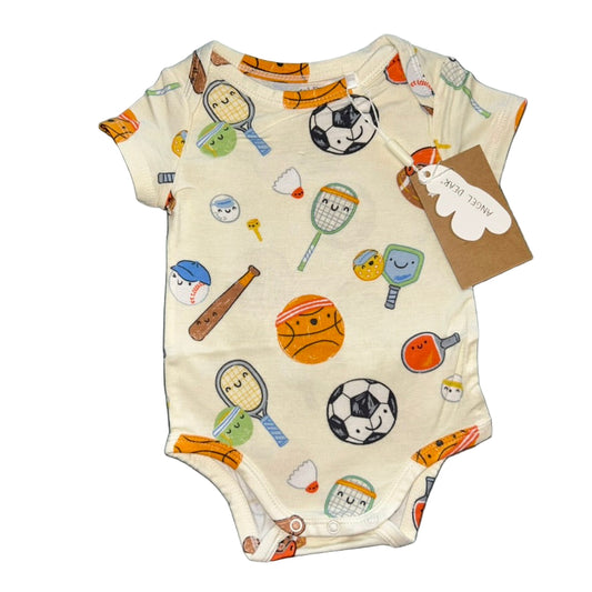 Sports Ball Friends Short Sleeve Onesie