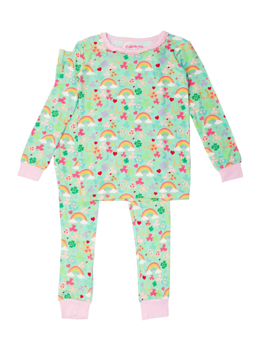 Green Lucky Day Long Sleeve Set