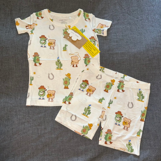 Avocado Toast Western Shorts Set