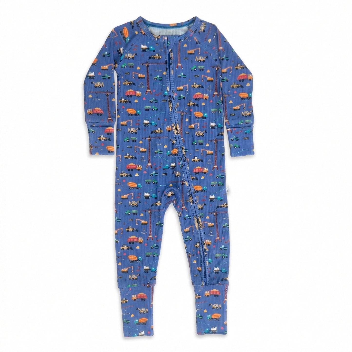Blue Construction Ribbed Convertible Zippy
