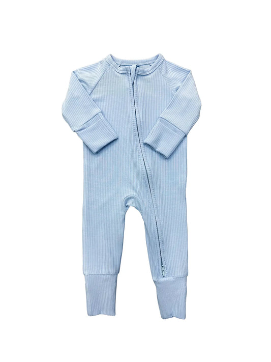 Light Blue Ribbed Convertible Zippy