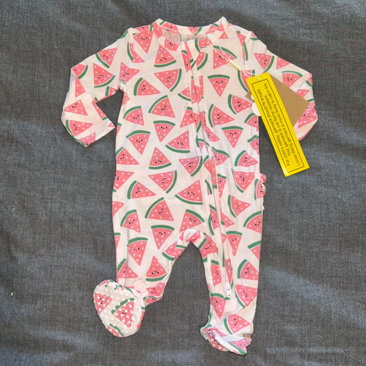 Watermelon Hearts Footie