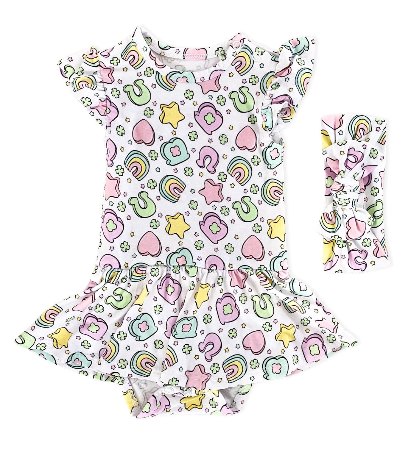 Over the Rainbow Bodysuit Twirl Dress