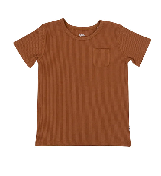 Espresso Rib Pocket Tee
