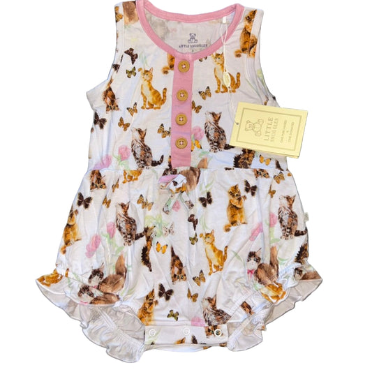 Playful Kittens Bubble Romper