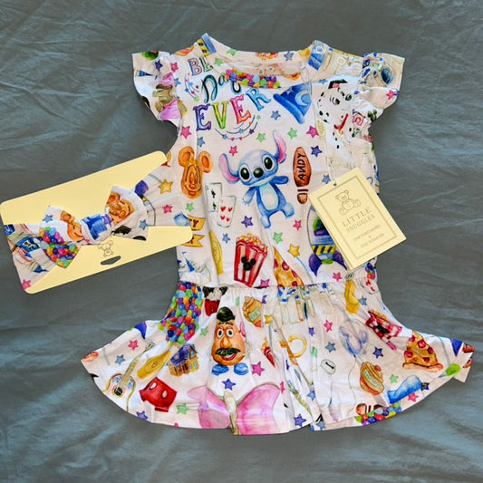 Best Day Ever Bodysuit Twirl Dress