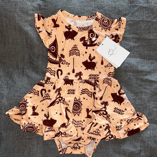 Maui Bodysuit Twirl Dress